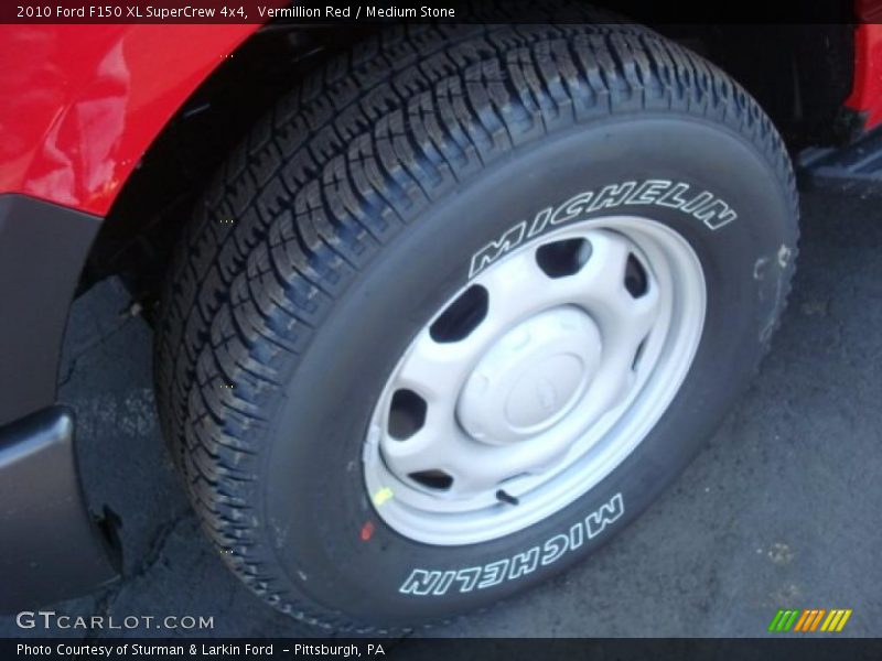 Vermillion Red / Medium Stone 2010 Ford F150 XL SuperCrew 4x4