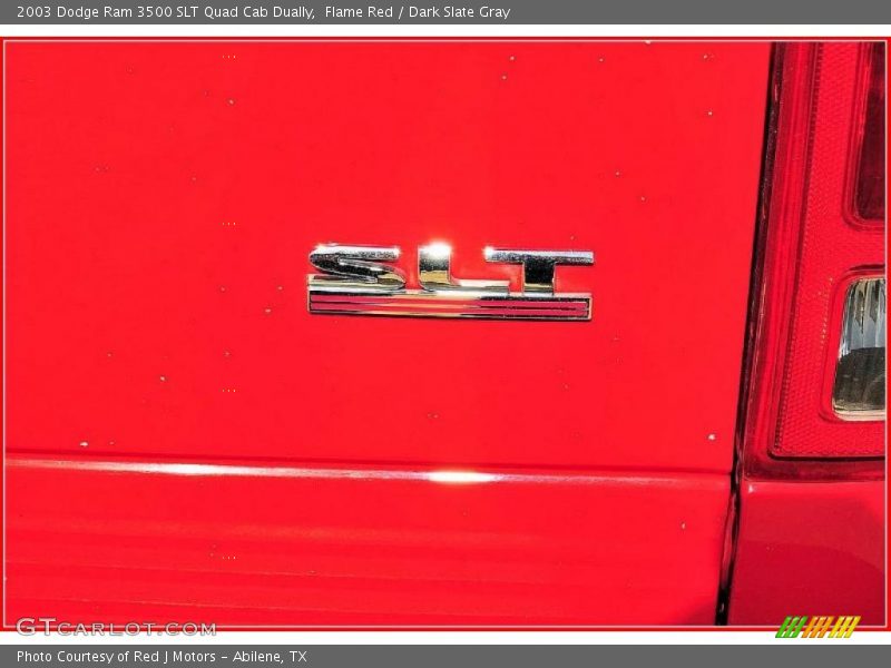 Flame Red / Dark Slate Gray 2003 Dodge Ram 3500 SLT Quad Cab Dually