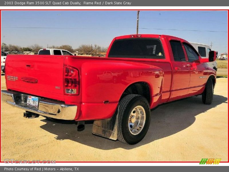 Flame Red / Dark Slate Gray 2003 Dodge Ram 3500 SLT Quad Cab Dually