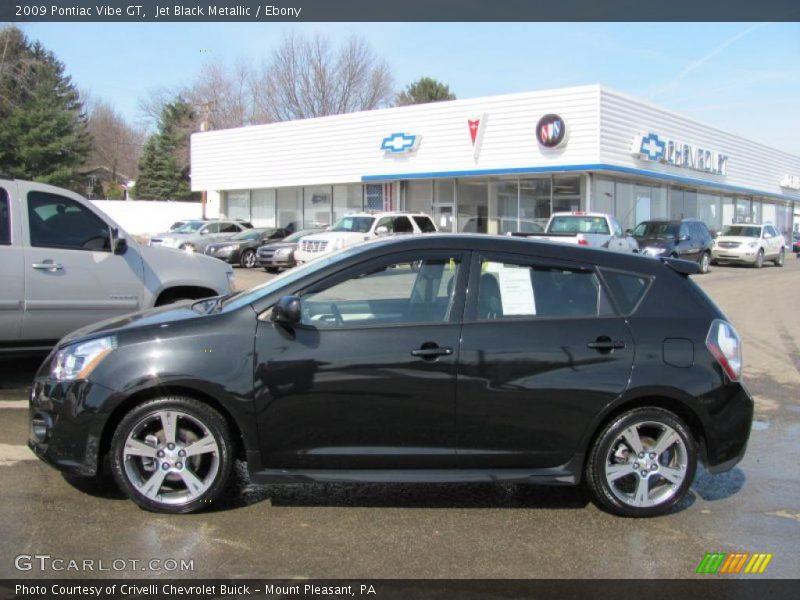 Jet Black Metallic / Ebony 2009 Pontiac Vibe GT