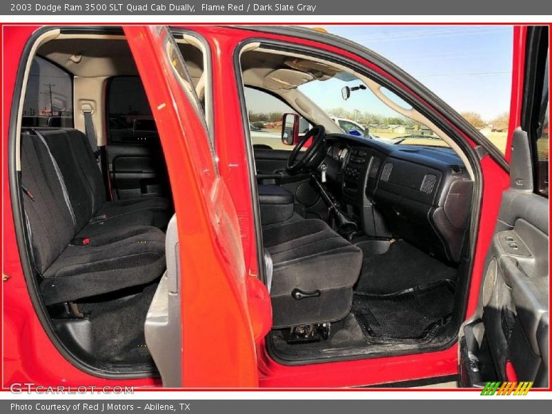 Flame Red / Dark Slate Gray 2003 Dodge Ram 3500 SLT Quad Cab Dually