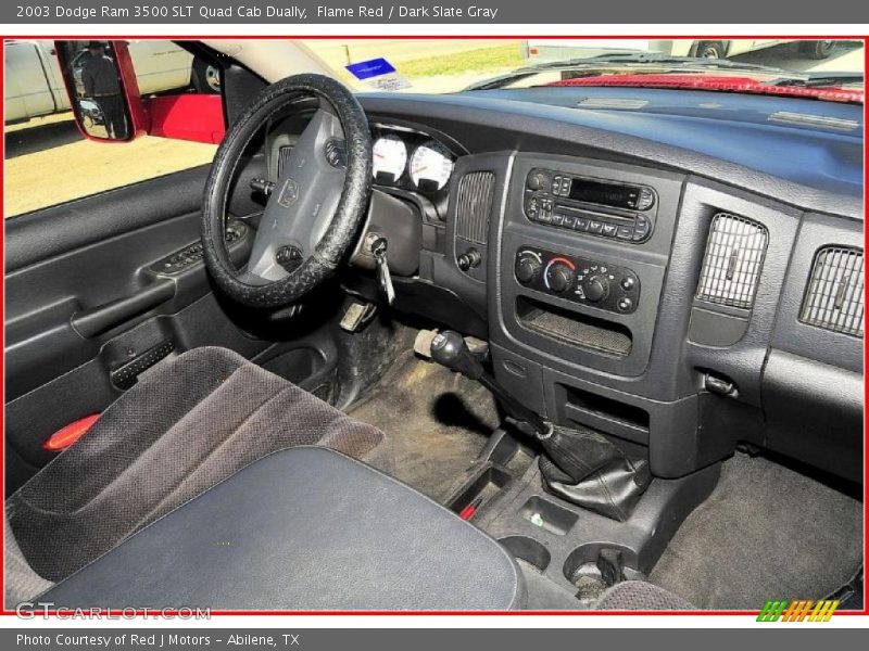 Flame Red / Dark Slate Gray 2003 Dodge Ram 3500 SLT Quad Cab Dually