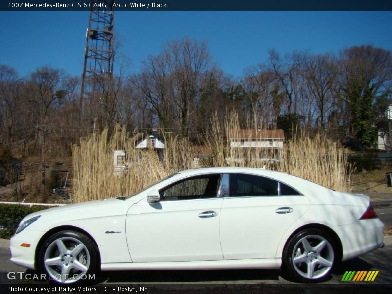 Arctic White / Black 2007 Mercedes-Benz CLS 63 AMG