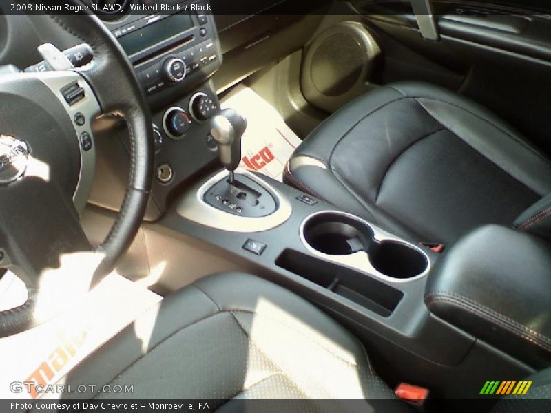 Wicked Black / Black 2008 Nissan Rogue SL AWD