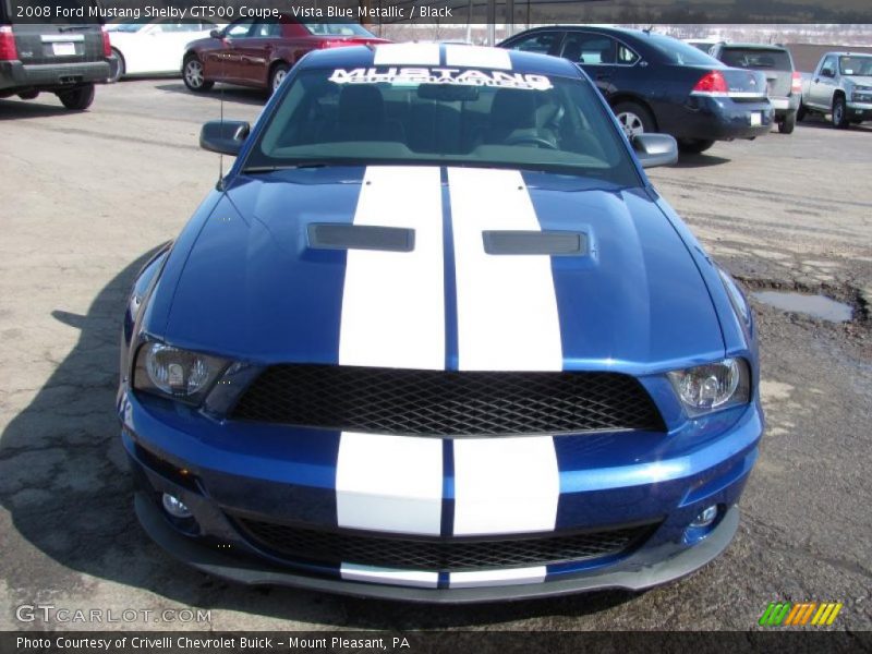 Vista Blue Metallic / Black 2008 Ford Mustang Shelby GT500 Coupe