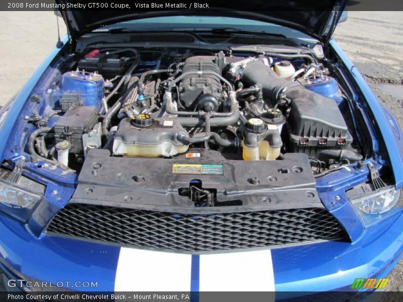 Vista Blue Metallic / Black 2008 Ford Mustang Shelby GT500 Coupe
