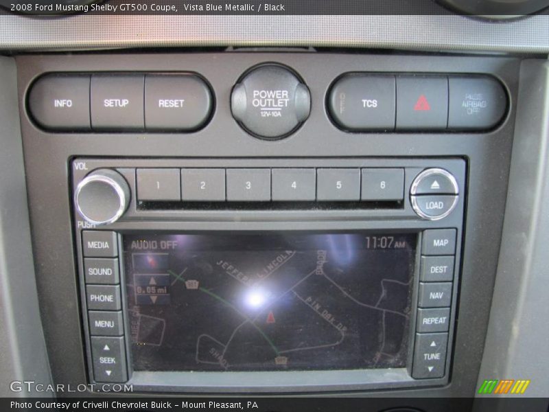 Vista Blue Metallic / Black 2008 Ford Mustang Shelby GT500 Coupe