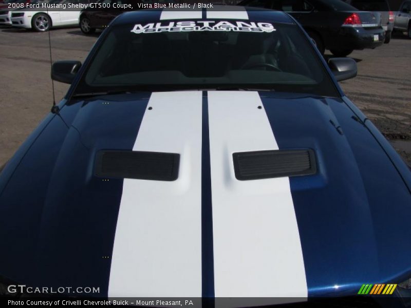 Vista Blue Metallic / Black 2008 Ford Mustang Shelby GT500 Coupe