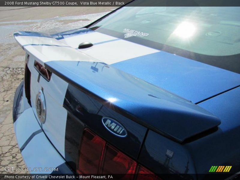 Vista Blue Metallic / Black 2008 Ford Mustang Shelby GT500 Coupe