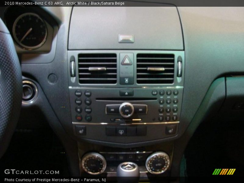 Arctic White / Black/Sahara Beige 2010 Mercedes-Benz C 63 AMG