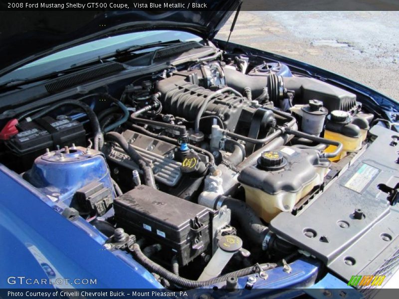 Vista Blue Metallic / Black 2008 Ford Mustang Shelby GT500 Coupe