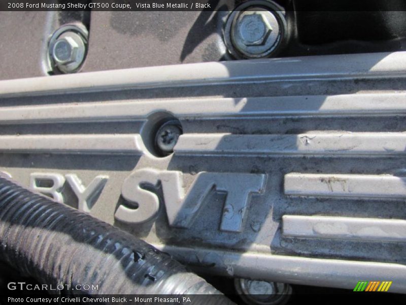 Vista Blue Metallic / Black 2008 Ford Mustang Shelby GT500 Coupe