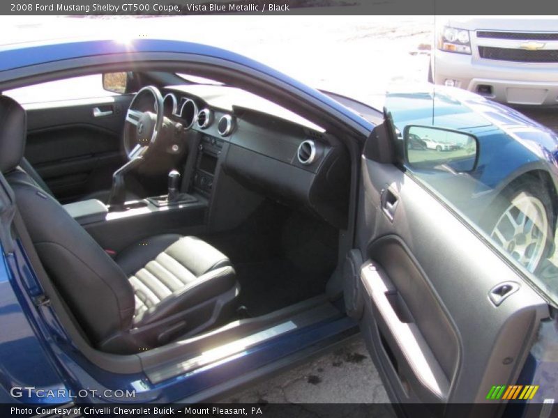 Vista Blue Metallic / Black 2008 Ford Mustang Shelby GT500 Coupe