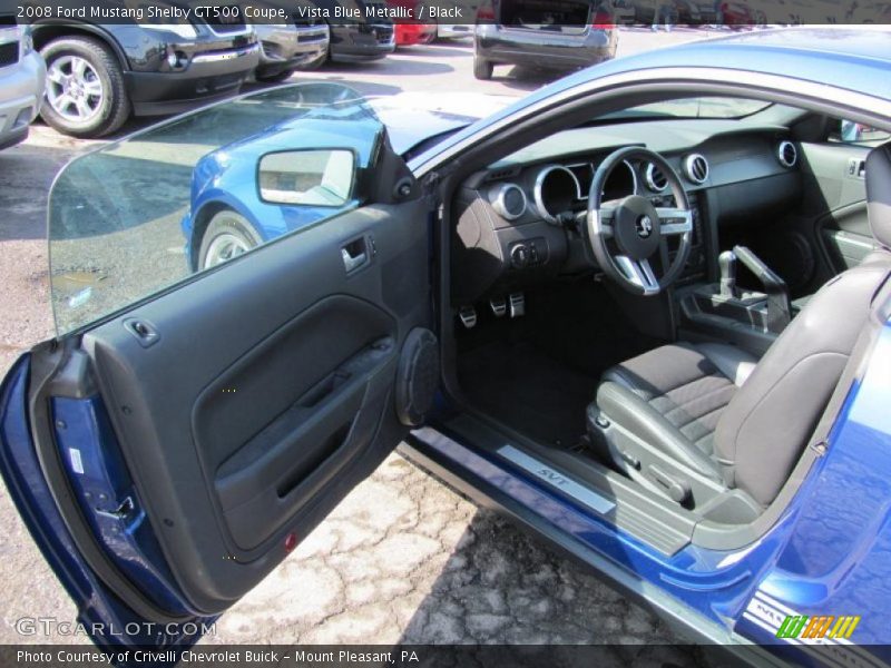 Vista Blue Metallic / Black 2008 Ford Mustang Shelby GT500 Coupe