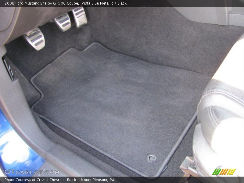 Vista Blue Metallic / Black 2008 Ford Mustang Shelby GT500 Coupe