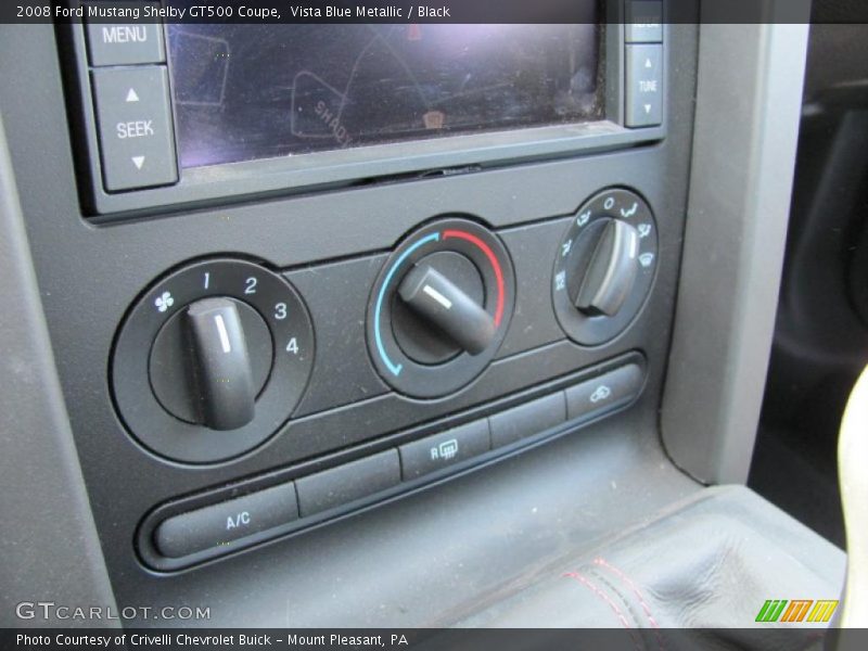 Vista Blue Metallic / Black 2008 Ford Mustang Shelby GT500 Coupe