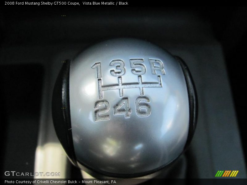 Vista Blue Metallic / Black 2008 Ford Mustang Shelby GT500 Coupe
