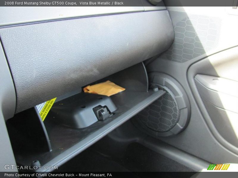 Vista Blue Metallic / Black 2008 Ford Mustang Shelby GT500 Coupe