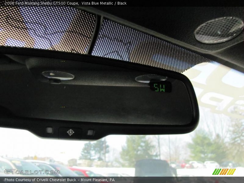 Vista Blue Metallic / Black 2008 Ford Mustang Shelby GT500 Coupe