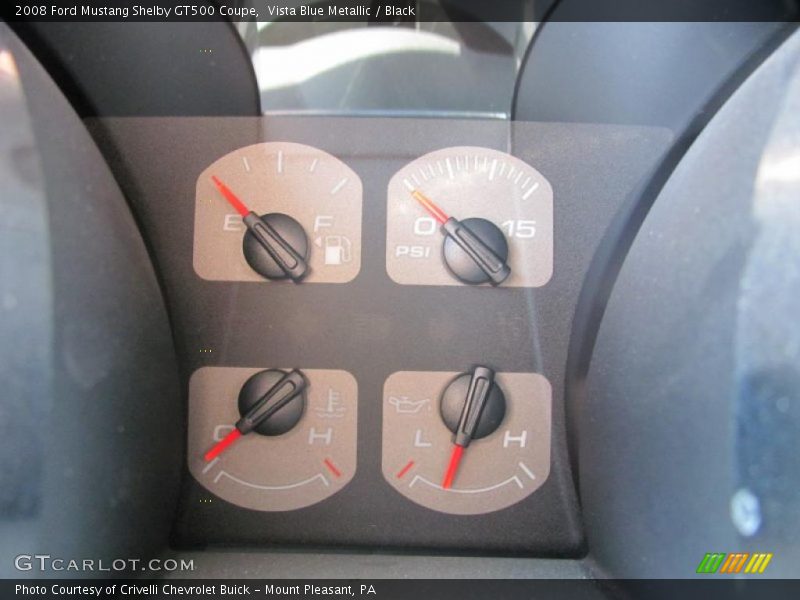 Vista Blue Metallic / Black 2008 Ford Mustang Shelby GT500 Coupe