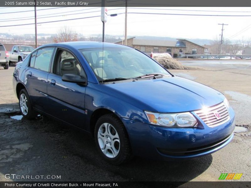 Pacific Blue / Gray 2005 Saturn ION 2 Sedan