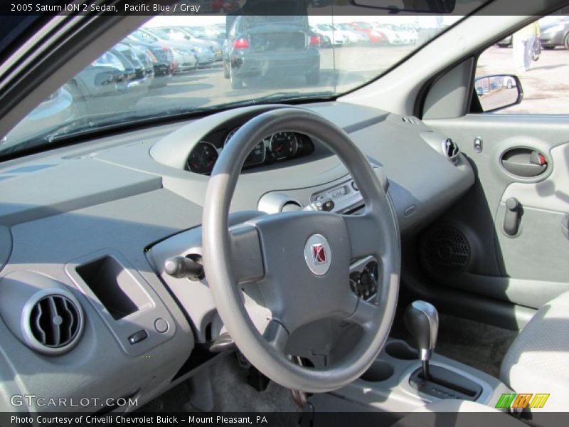 Pacific Blue / Gray 2005 Saturn ION 2 Sedan