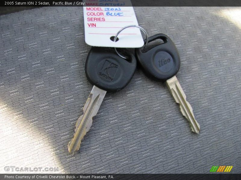 Pacific Blue / Gray 2005 Saturn ION 2 Sedan