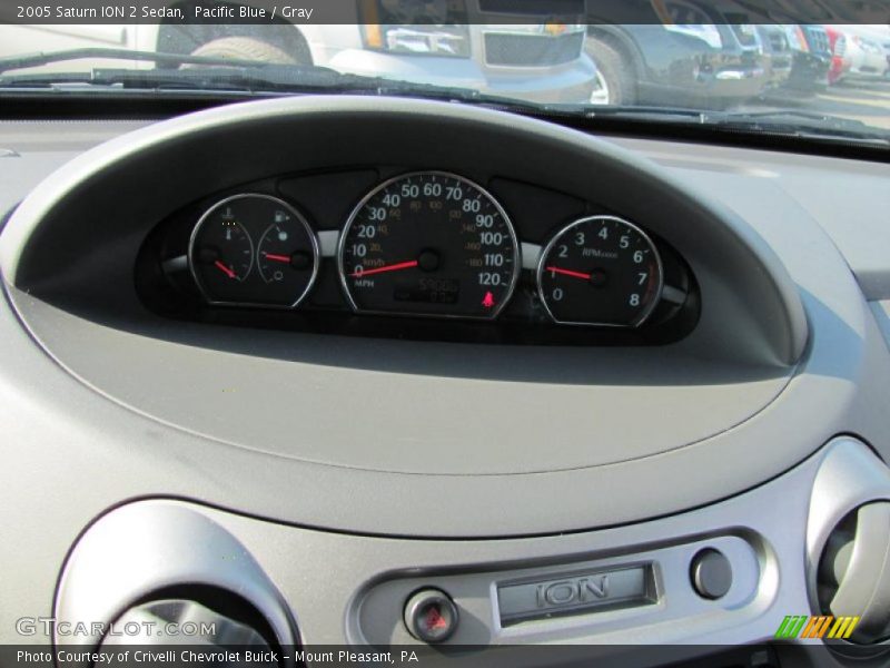 Pacific Blue / Gray 2005 Saturn ION 2 Sedan