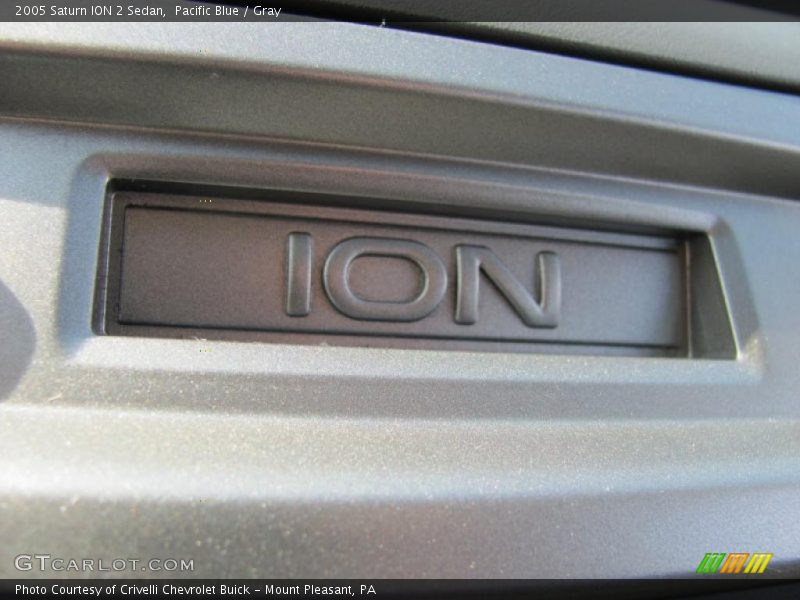 Pacific Blue / Gray 2005 Saturn ION 2 Sedan
