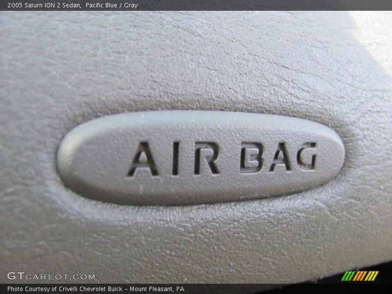 Pacific Blue / Gray 2005 Saturn ION 2 Sedan