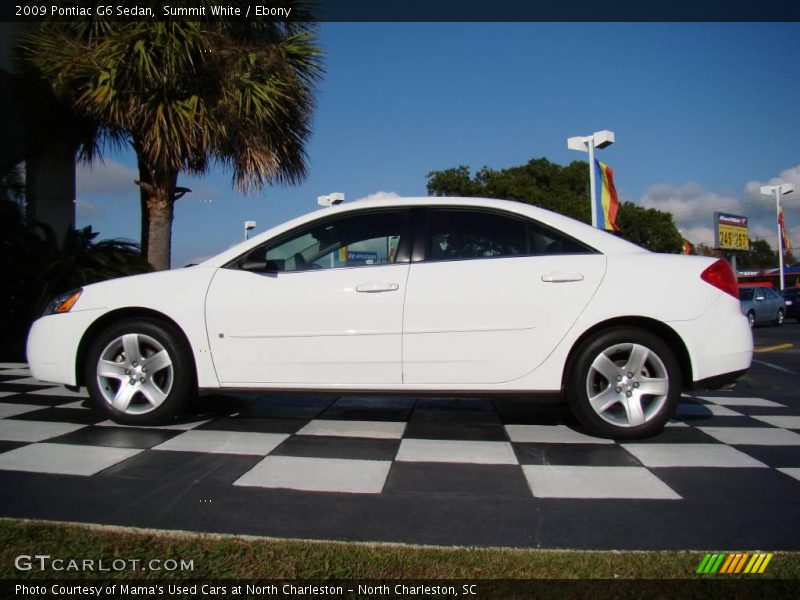 Summit White / Ebony 2009 Pontiac G6 Sedan