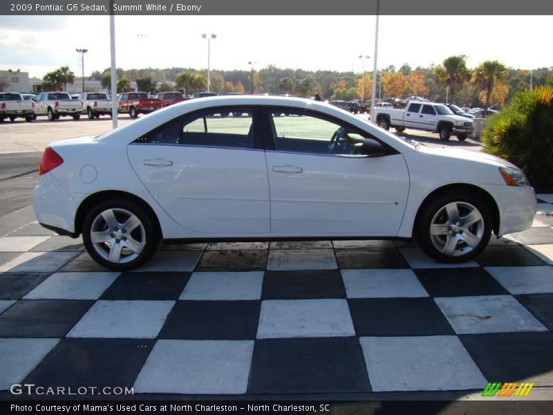 Summit White / Ebony 2009 Pontiac G6 Sedan