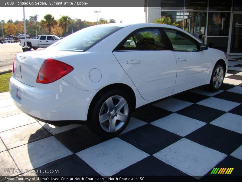 Summit White / Ebony 2009 Pontiac G6 Sedan