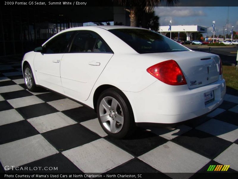 Summit White / Ebony 2009 Pontiac G6 Sedan