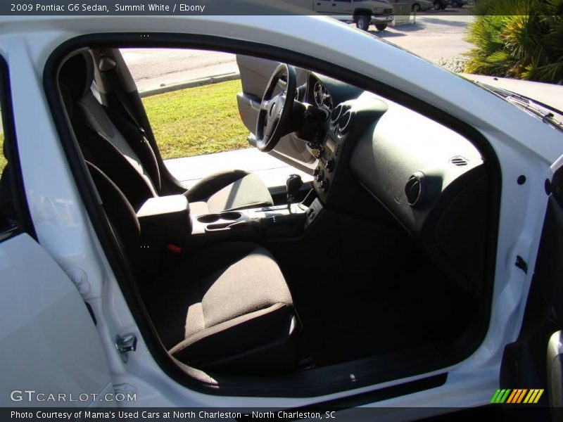 Summit White / Ebony 2009 Pontiac G6 Sedan