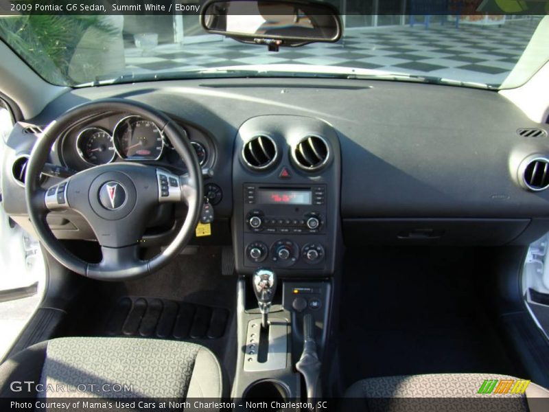 Summit White / Ebony 2009 Pontiac G6 Sedan