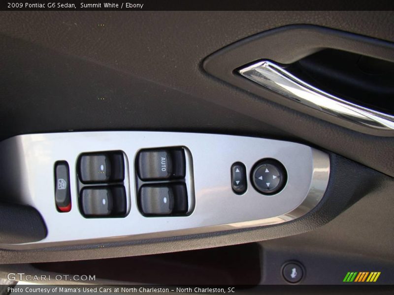 Summit White / Ebony 2009 Pontiac G6 Sedan