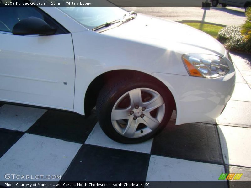 Summit White / Ebony 2009 Pontiac G6 Sedan