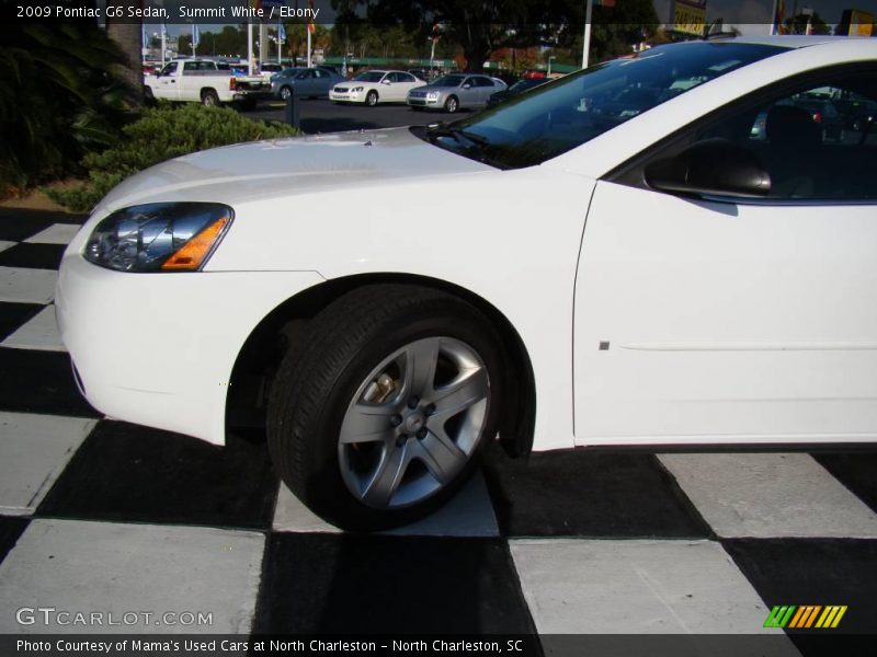 Summit White / Ebony 2009 Pontiac G6 Sedan