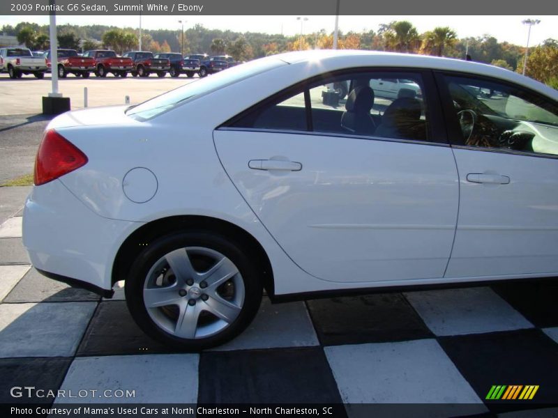 Summit White / Ebony 2009 Pontiac G6 Sedan