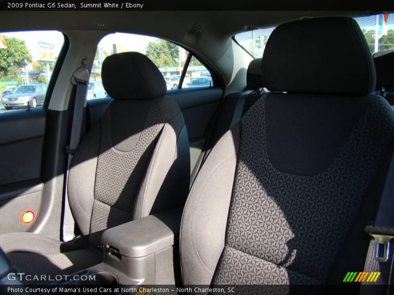 Summit White / Ebony 2009 Pontiac G6 Sedan