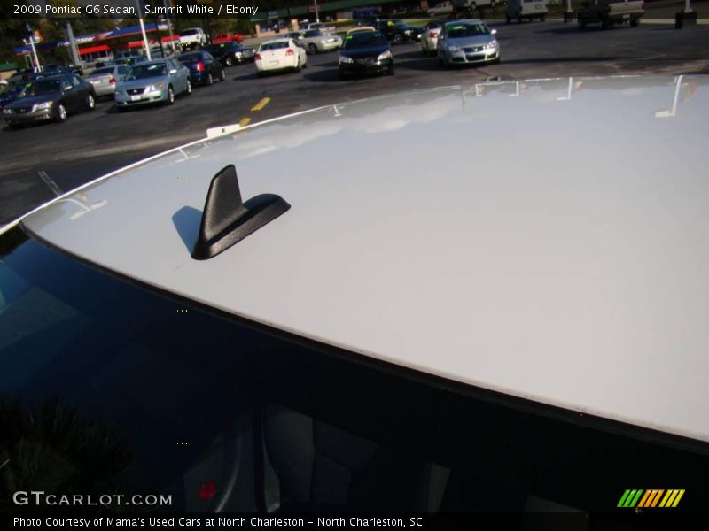 Summit White / Ebony 2009 Pontiac G6 Sedan