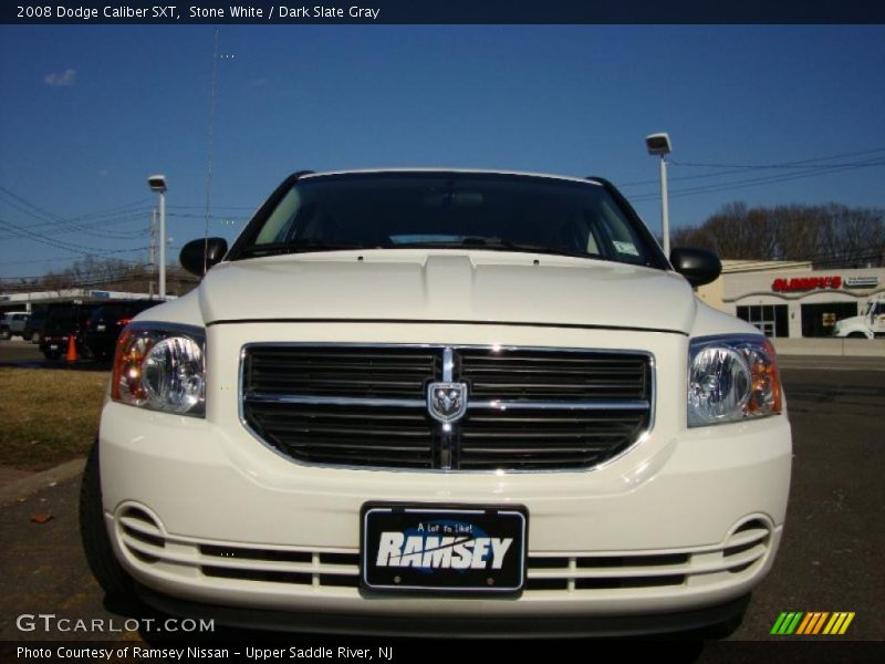 Stone White / Dark Slate Gray 2008 Dodge Caliber SXT