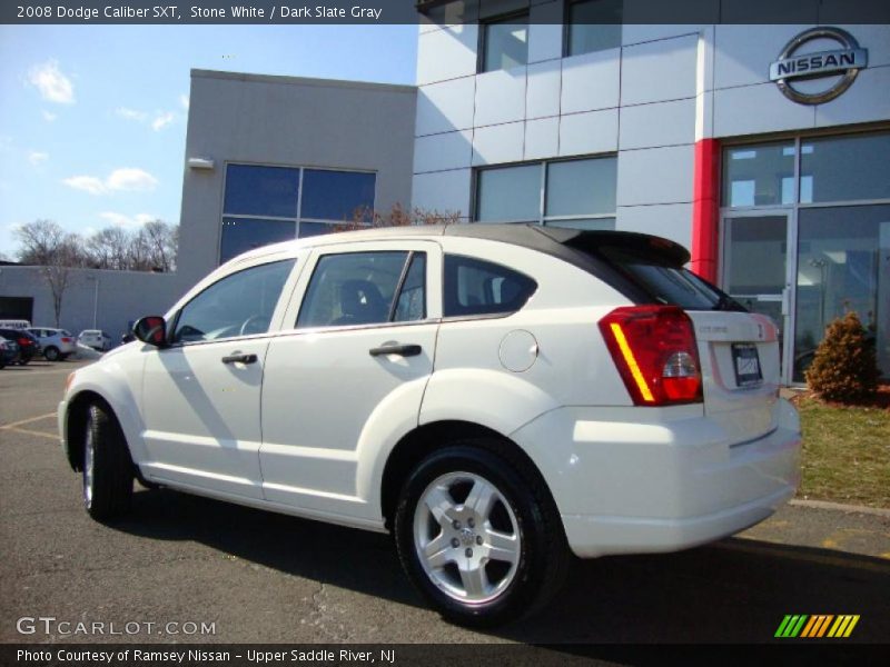 Stone White / Dark Slate Gray 2008 Dodge Caliber SXT