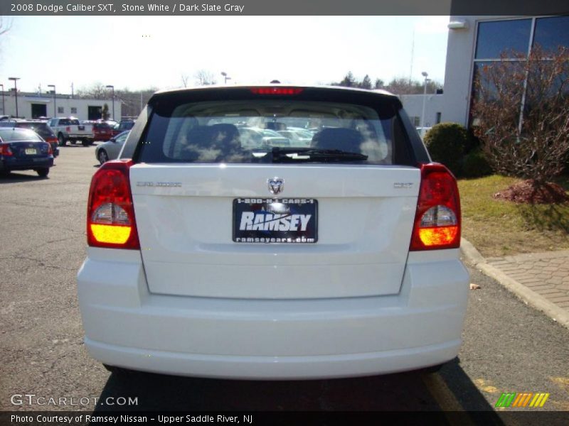 Stone White / Dark Slate Gray 2008 Dodge Caliber SXT