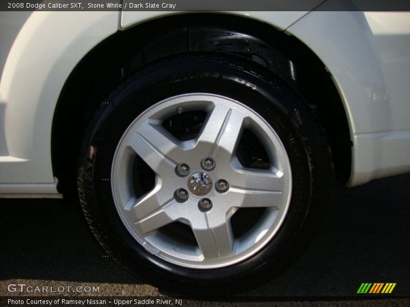 Stone White / Dark Slate Gray 2008 Dodge Caliber SXT