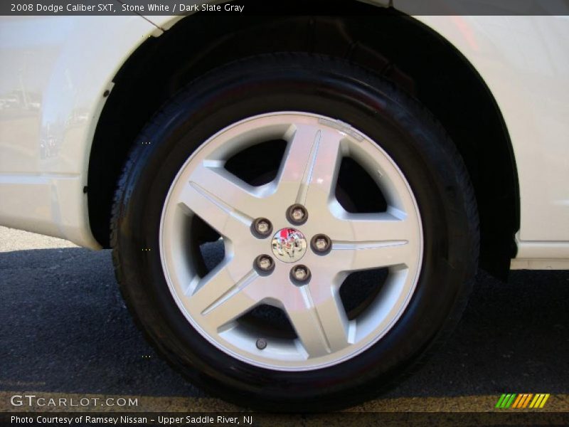 Stone White / Dark Slate Gray 2008 Dodge Caliber SXT