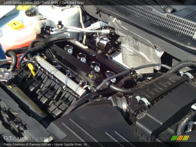 Stone White / Dark Slate Gray 2008 Dodge Caliber SXT