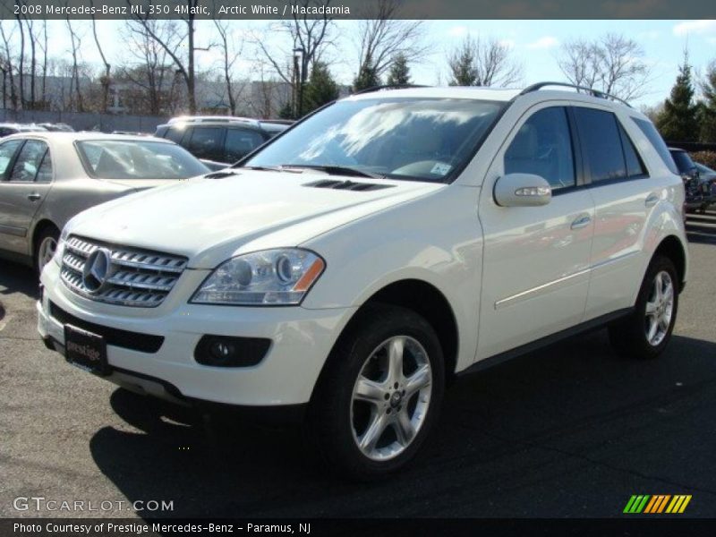 Arctic White / Macadamia 2008 Mercedes-Benz ML 350 4Matic