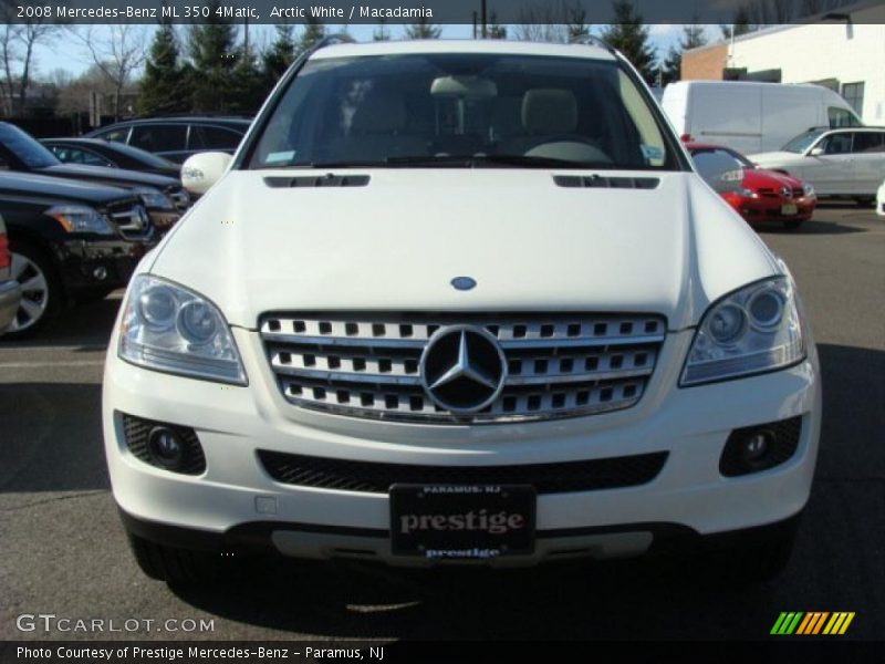Arctic White / Macadamia 2008 Mercedes-Benz ML 350 4Matic